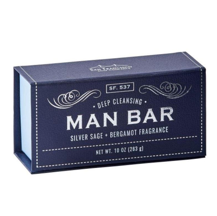 Man Bar Exfoliating Soap | Silver Sage & Bergamot