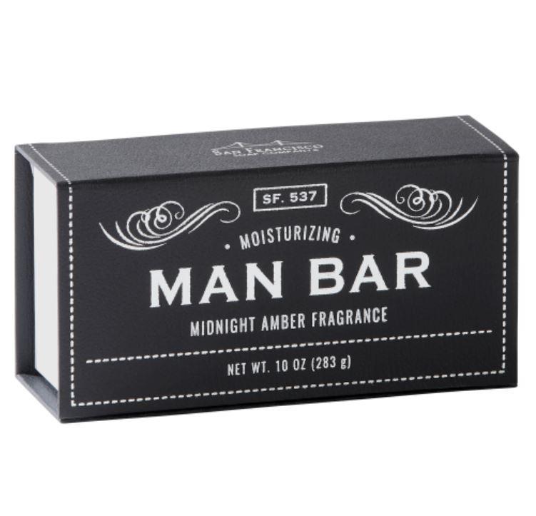 Man Bar Moisturizing Midnight Amber Soap