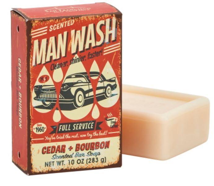 Man Wash Cedar & Bourbon Bar Soap