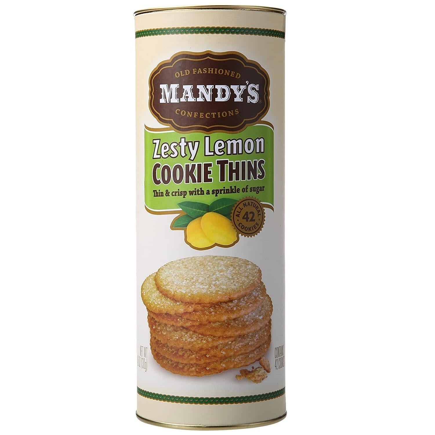 Mandy's Cookie Thins | Zesty Lemon