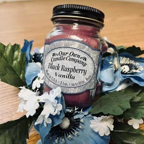 Mason Jar Candle | Black Raspberry Vanilla