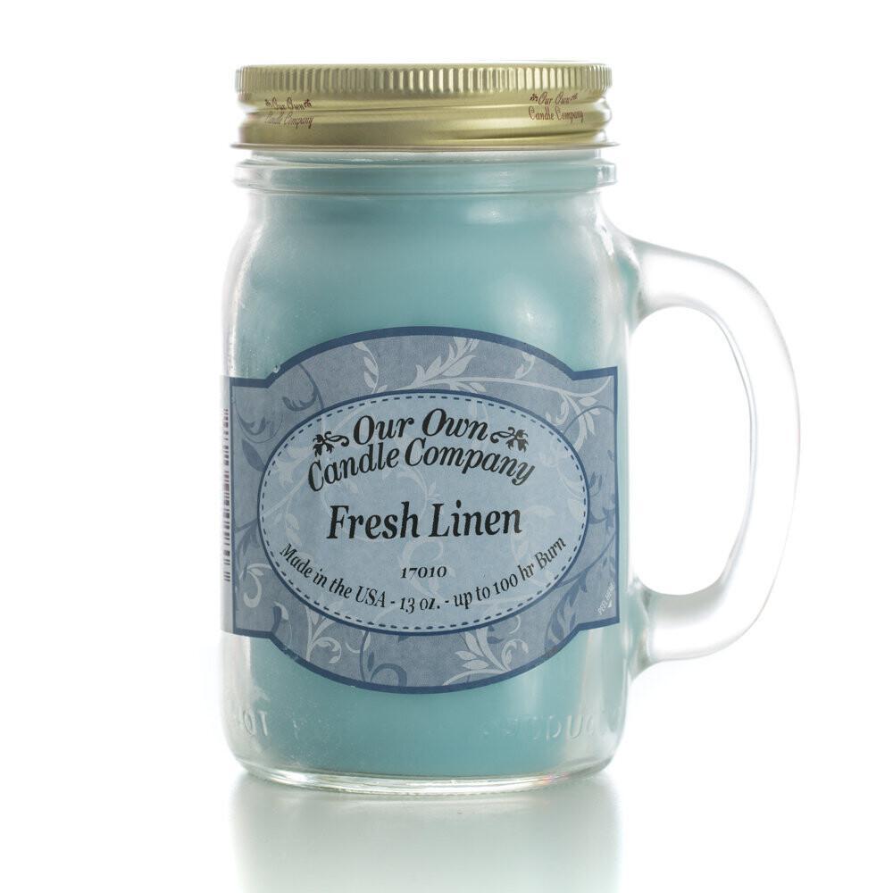 Mason Jar Candle | Fresh LInen