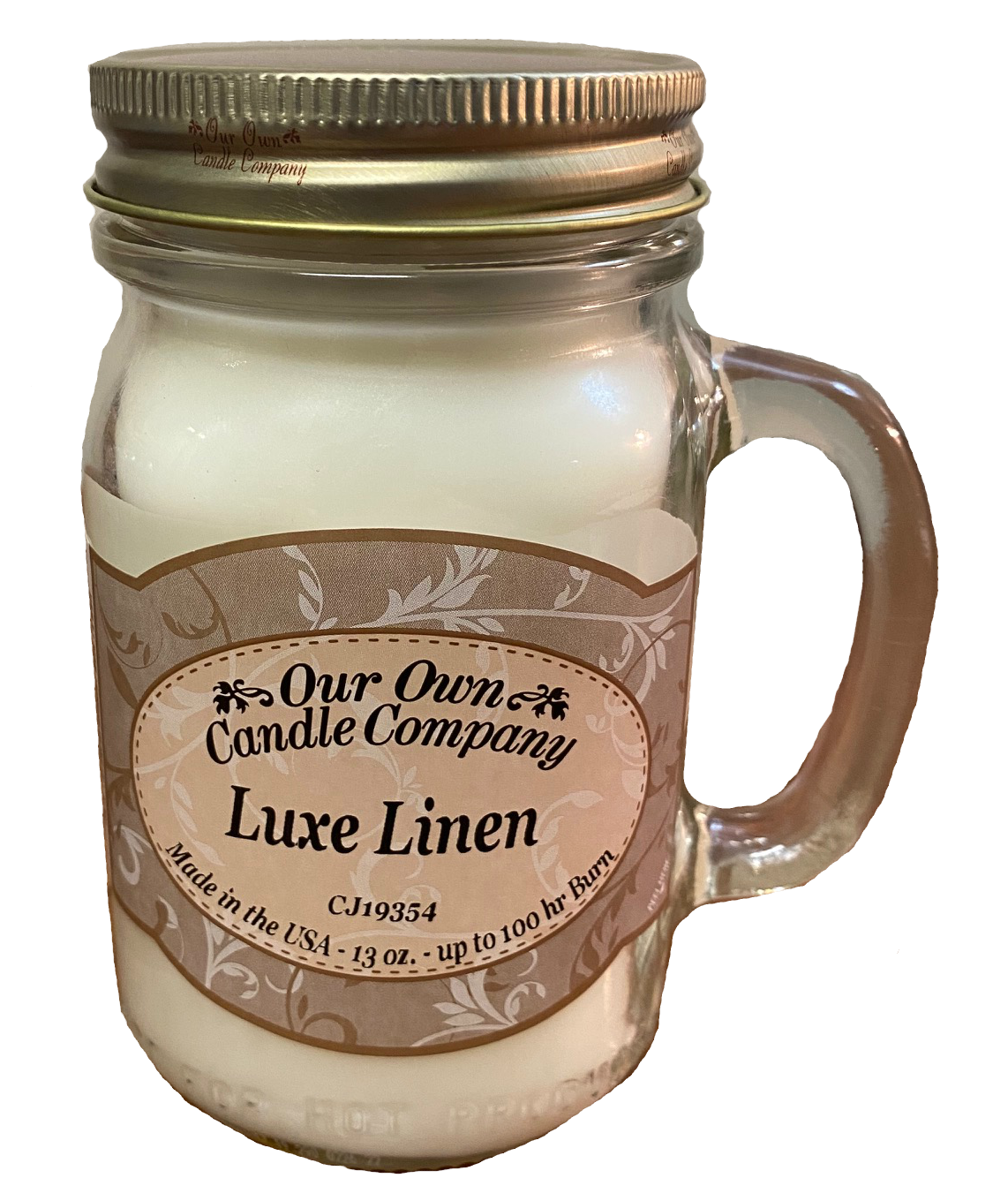 Mason Jar Candle | Luxe Linen