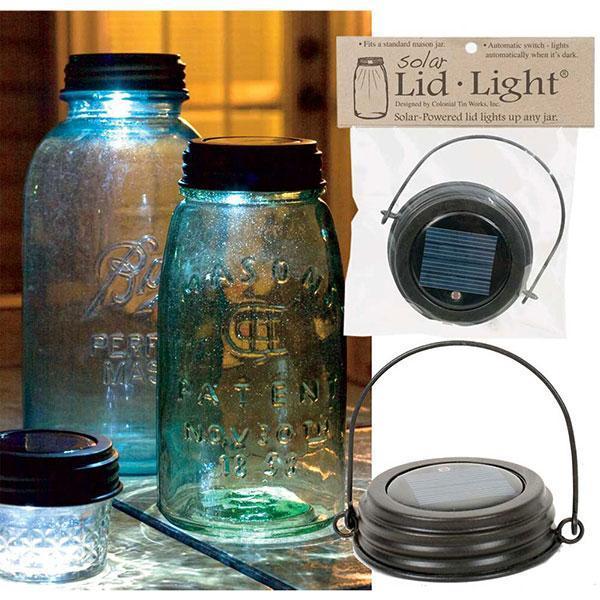 Mason Jar Hanging Solar Lid Light