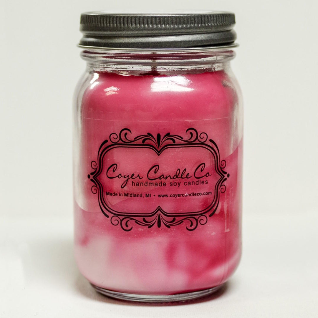 Mason Jar Soy Candle | Strawberries and Cupcakes