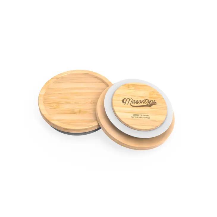 Masontops Timber Bamboo Storage Lids | Regular Mouth