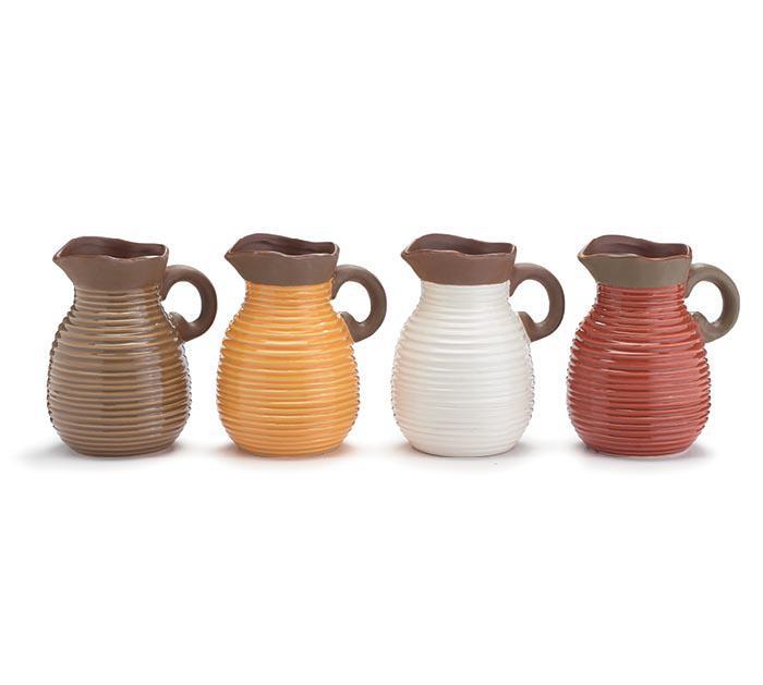 Matte Ribbed Pitcher | Fall Colors