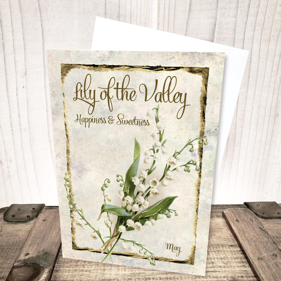 May Lily of the Valley Flower Card by Yesterday's Best