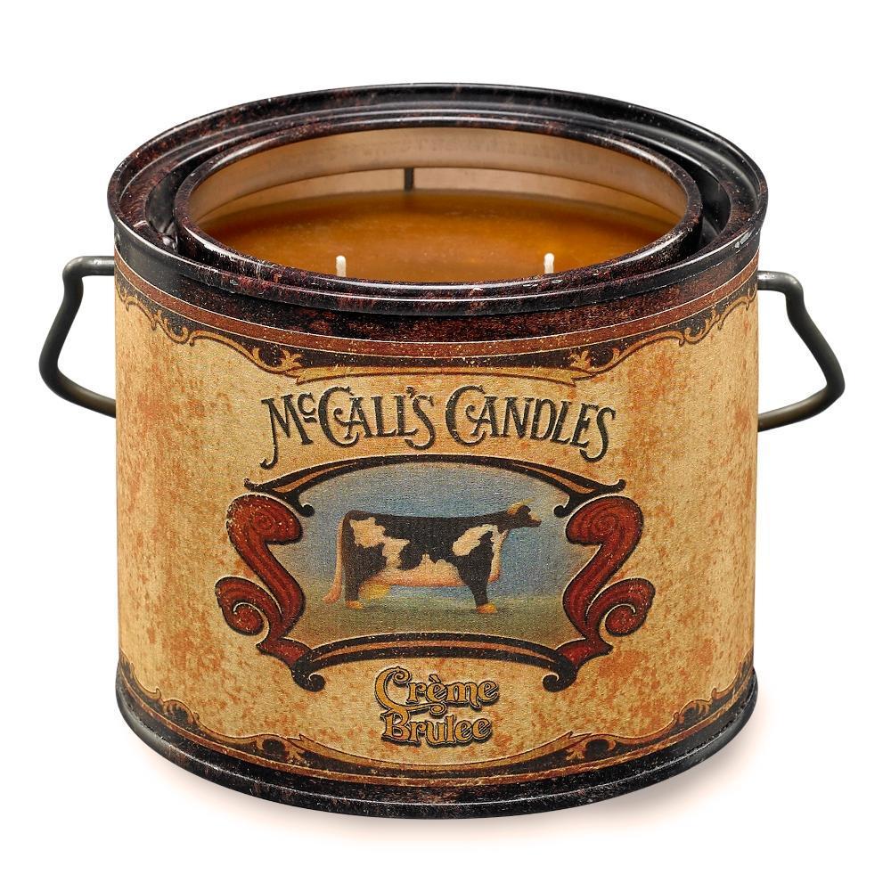 McCall's Candle Vintage Double Wick Candle Creme Brulee
