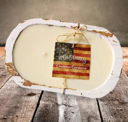 McCall's Rustic Bread Bowl Candle | Cinnamon & Cranberries