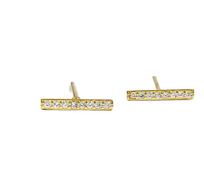 Meghan Bo Designs | CZ Bar Studs