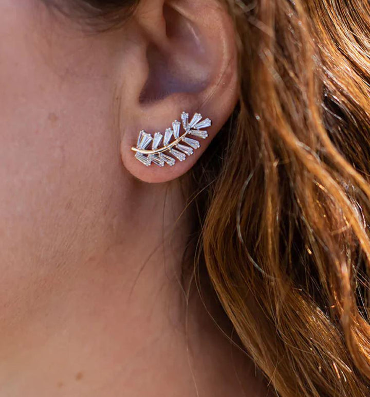 Meghan Bo Designs | Gold Leaf Ear Climber