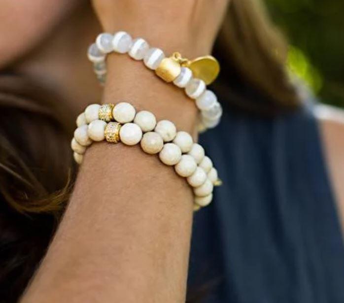 Meghan Bo Designs |Natural Fossil Stone Bracelet