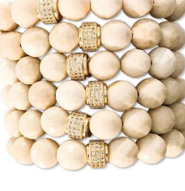 Meghan Bo Designs |Natural Fossil Stone Bracelet