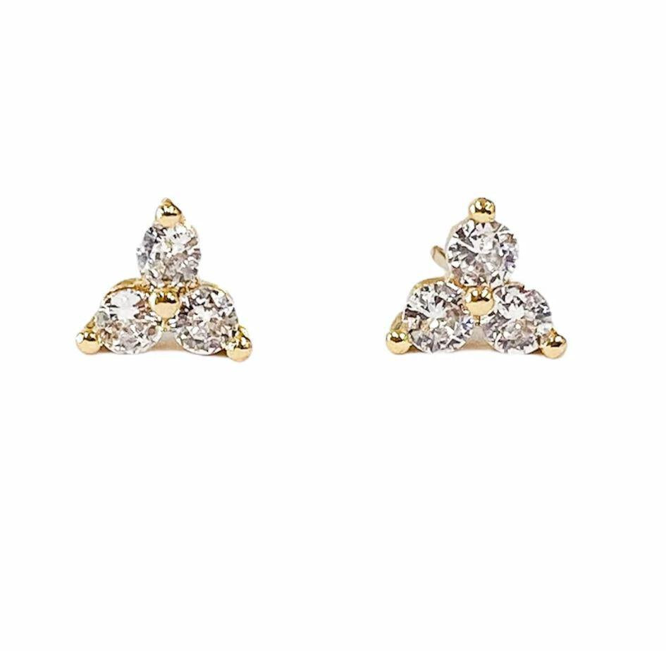 Meghan Bo Designs | Triple CZ Earrings