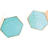 Meghan Bo Designs | Turquoise Hexagon Stud Earrings