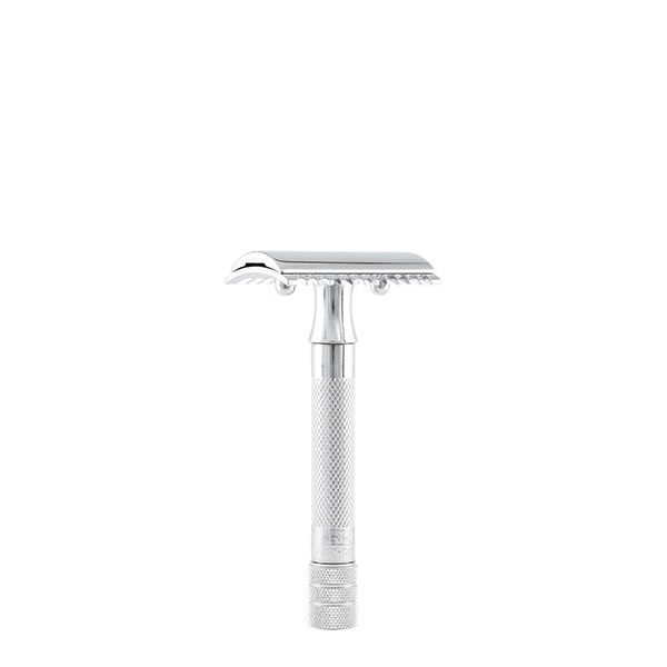 Merkur 15C Double Edge Safety Razor, Open Tooth Comb, Chrome