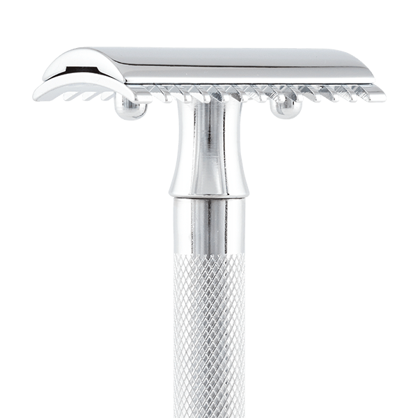 Merkur 15C Double Edge Safety Razor, Open Tooth Comb, Chrome