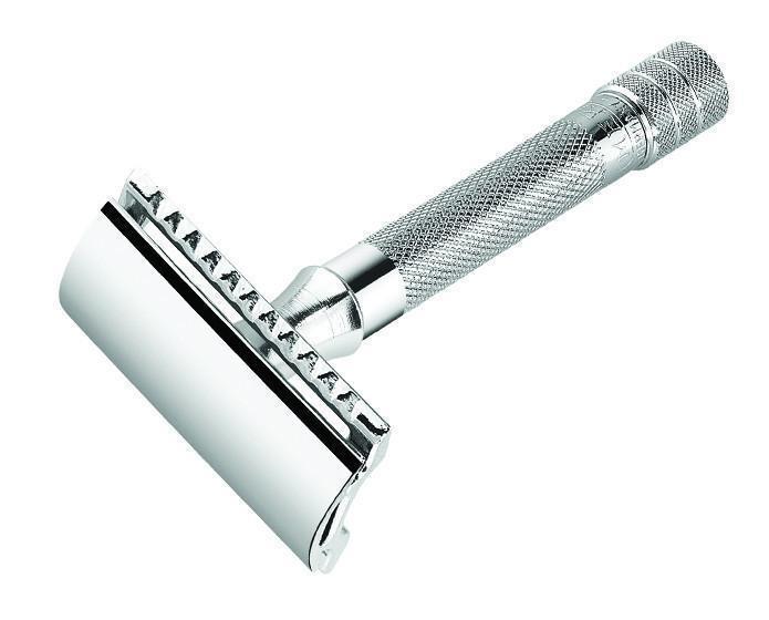 Merkur 33C Double Edge Safety Razor, Straight Cut, Chrome