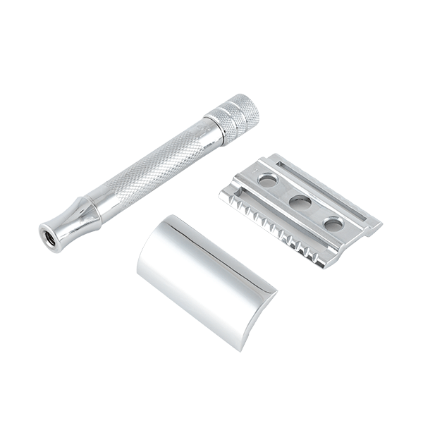 Merkur 33C Double Edge Safety Razor, Straight Cut, Chrome