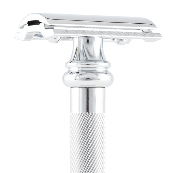 Merkur 38C Double Edge Safety Razor, Straight Cut, Weighted Handle, Chrome