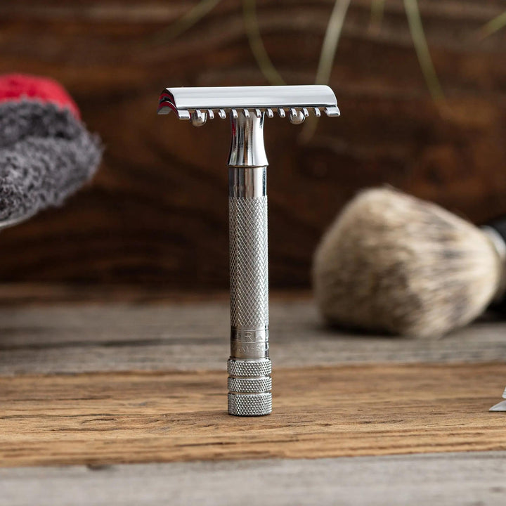 Merkur Double Edged Safety Razor | Open Comb, Chrome 15C