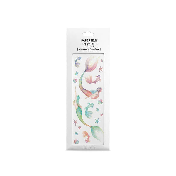 Colorful Temporary Tattoo Stickers Mermaid 2