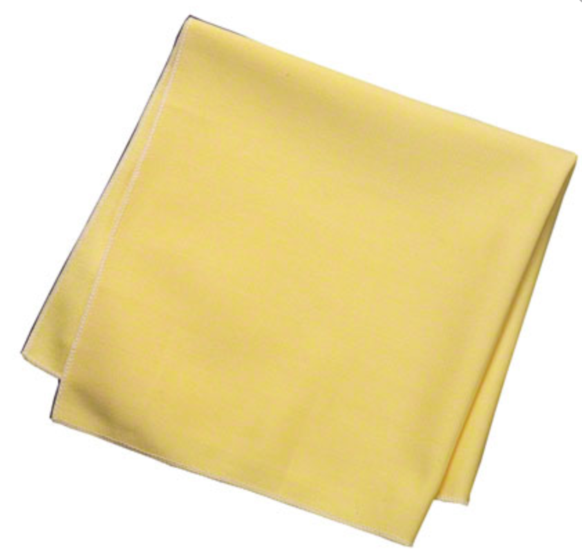 Microfiber Glass and Mirror Polishing Cloth Yellow