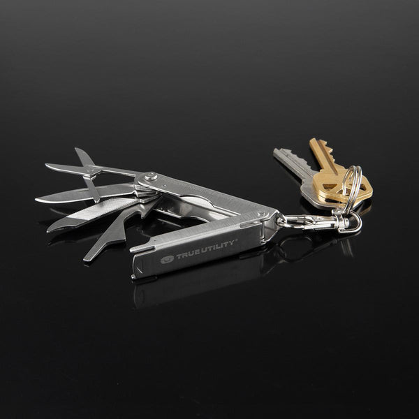 MicroTool Fully Functional Set of Key Ring Tools on a Tiny 1.75” Frame