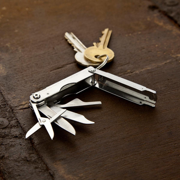 MicroTool Fully Functional Set of Key Ring Tools on a Tiny 1.75” Frame