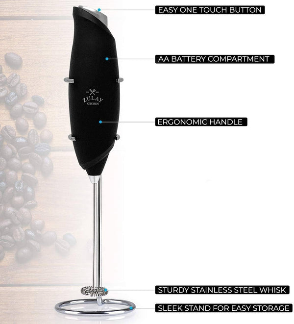 Milk Boss One-Touch Milk Frother Black