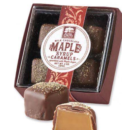 Milk Chocolate Covered Maple Syrup Caramels
