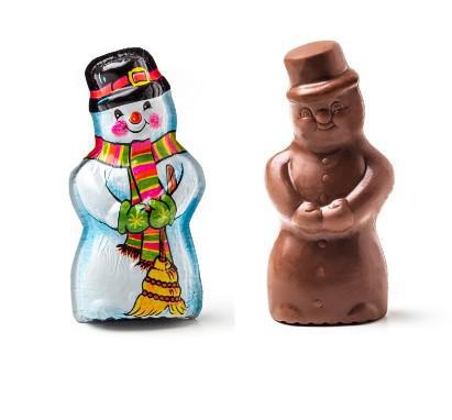 Milk Chocolate Semi-Solid Snowman