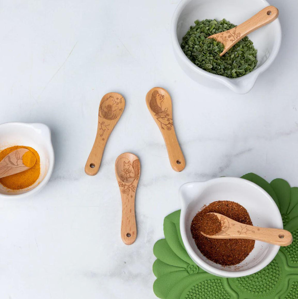 Mini Condiment Spoon | Woodland Deer