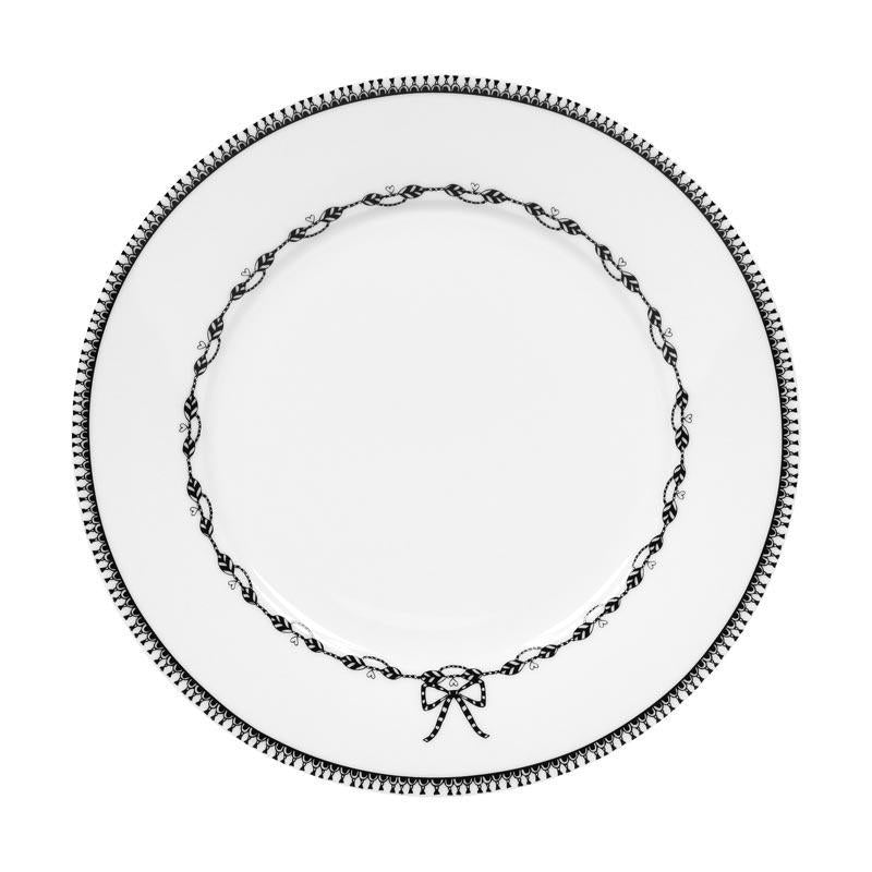 Miss Blackbirdy 10" Dinner Plate | Chain Pattern