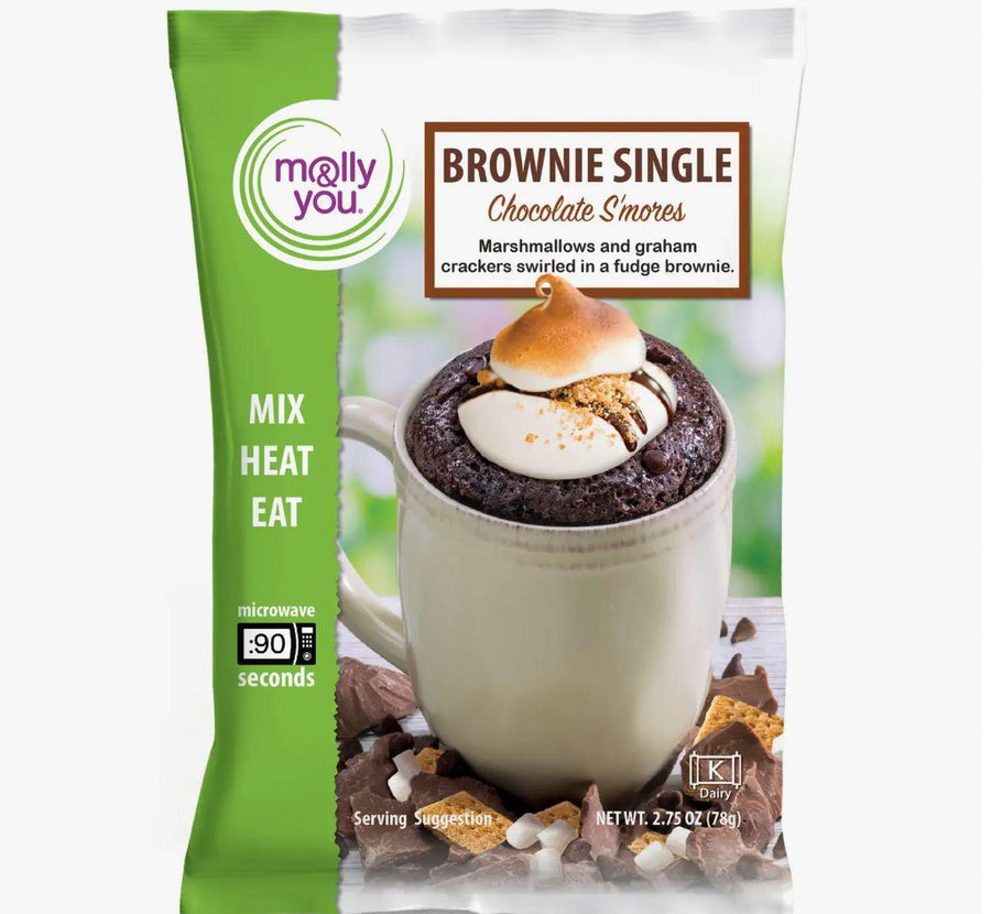 Molly & You Single Serve Brownie Mug Mix | Chocolate Smores