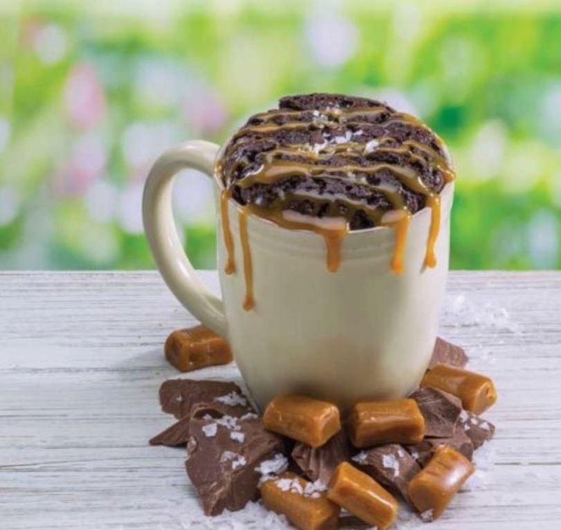 Molly & You Single Serve Cake Mug Mix | Salted Caramel Brownie