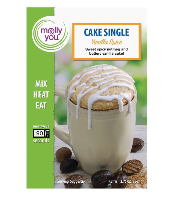 Molly & You Single Serve Cake Mug Mix | Vanilla Spice Cake