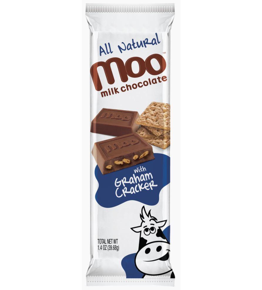 Moo Natural Graham Cracker & Milk Chocolate Bar