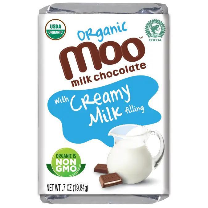 Moo Organic Creamy Milk & Milk Chocolate Mini Bars