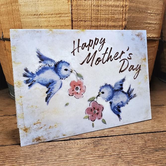 Mother's Day Card with Blue Birds by Yesterday's Best