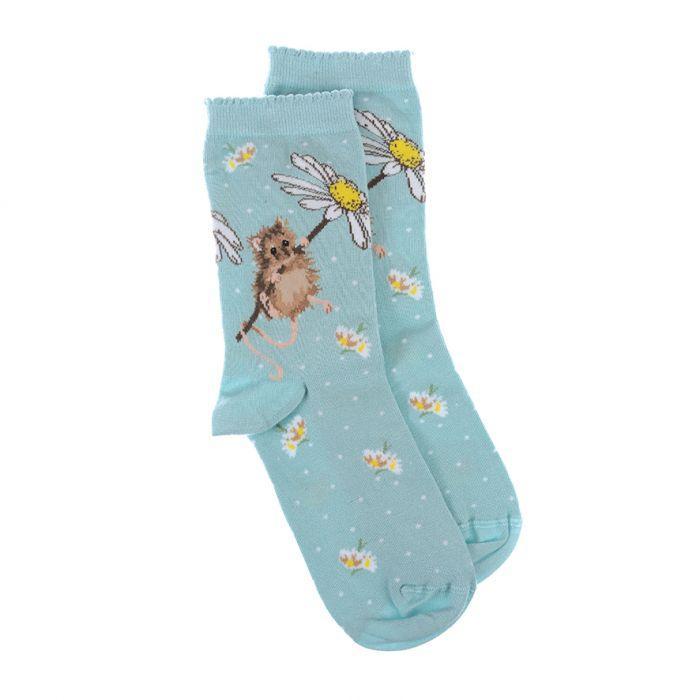 Mouse "Oops a Daisy " Socks by Wrendale