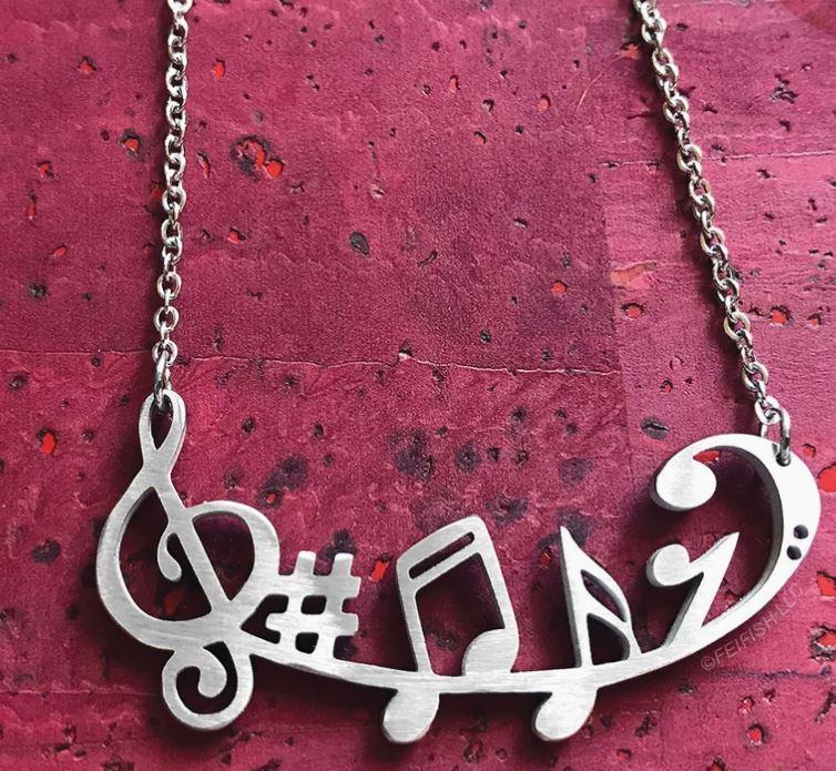 Music Symbols Necklace