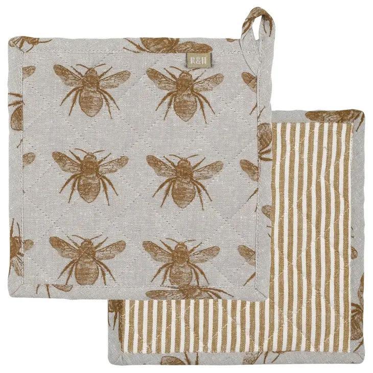Honey Bee Trivet Mustard