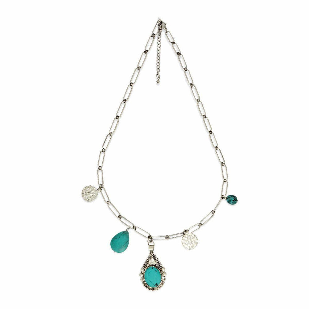 Myra Accessories | Turquoise Stone Necklace