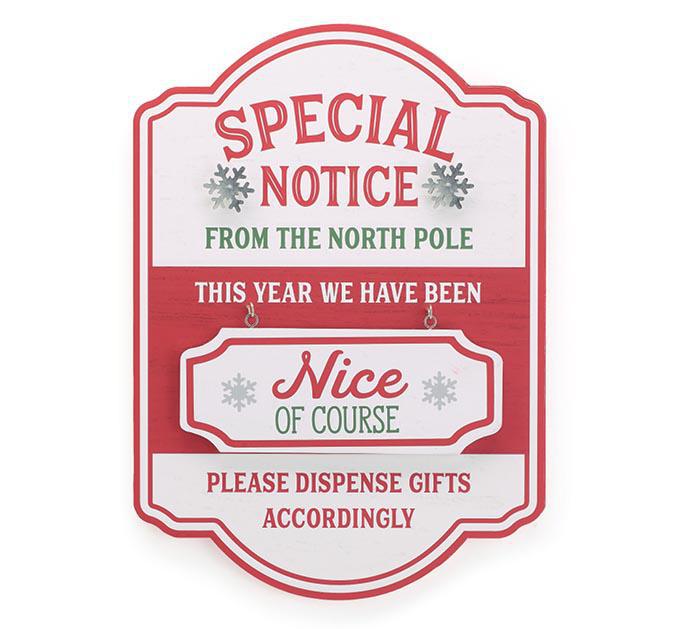 Naughty & Nice Reversible Wall Hanging