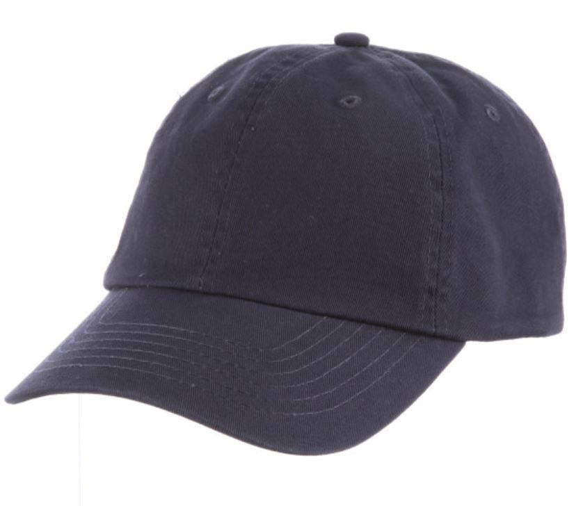 Washed Twill Cotton Baseball Cap | Nasser Navy