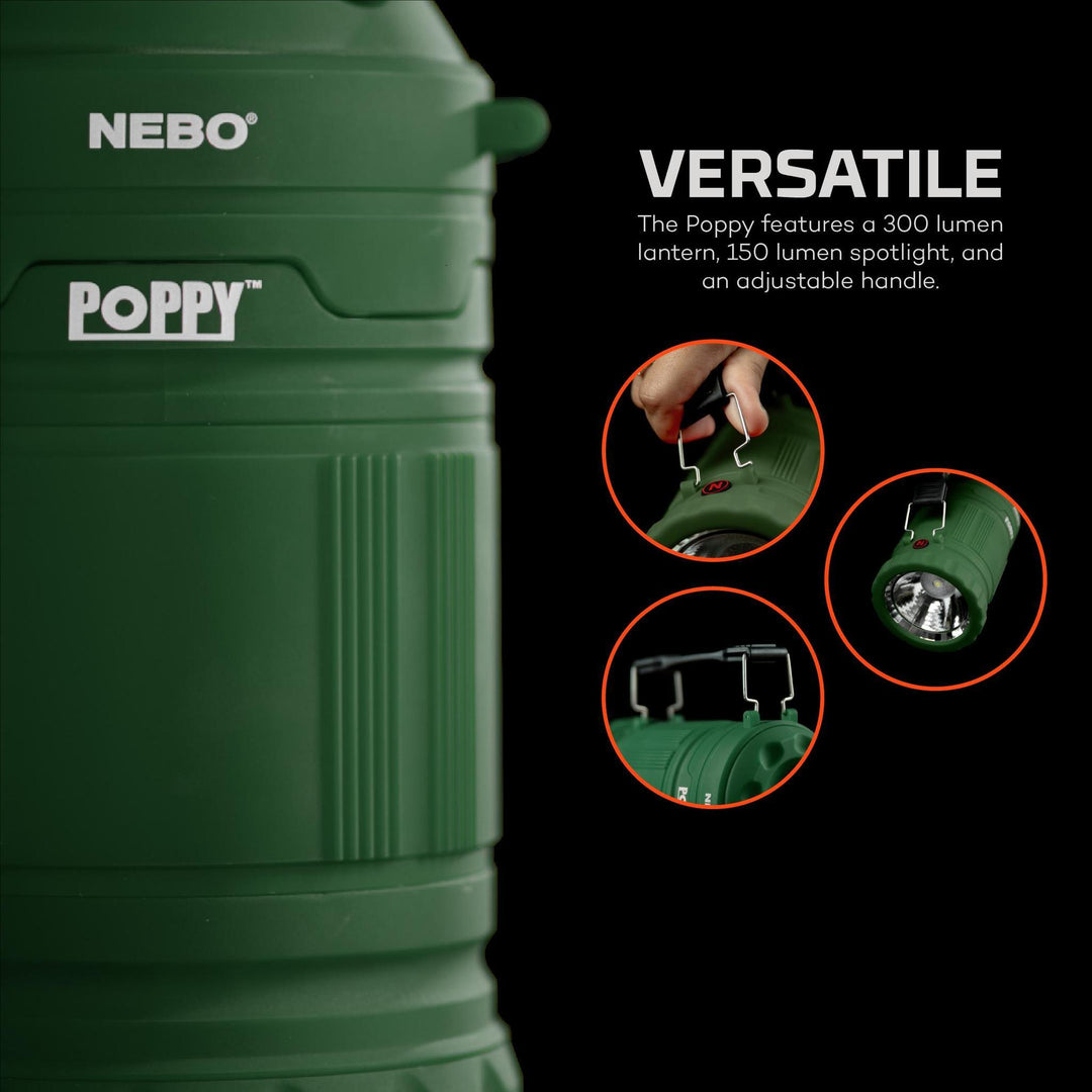 NEBO Poppy 300 Lumen Lantern and Flashlight