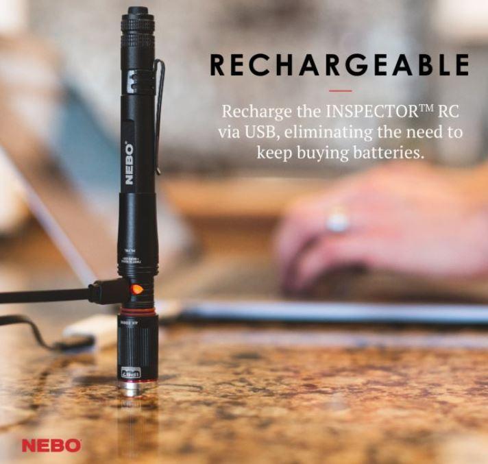 NEBO Rechargeable Inspector RC Pocket Light
