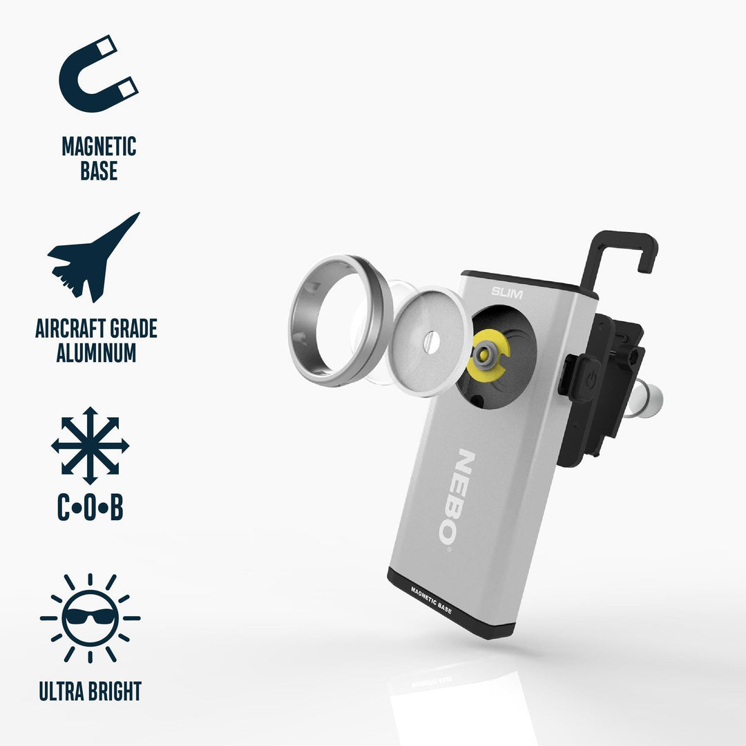 NEBO Slim Rechargeable 500 Lumen Pocket Light